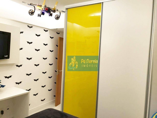 Imagem 10 de 25 de Apartamento Com 3 Dormitórios, 1 Suíte, Sacada Gourmet, Lazer Completo, 2 Vagas, À Venda, 126 M² Por R$ 900.000 - Canto Do Forte - Praia Grande/sp - Ap0143