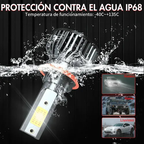 For 9005 H11 H8 For Ford Kit De Faros Led De Haz Alto/bajo