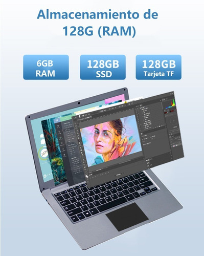 Imagen 4 de 10 de Kuu Sbook M Portátil Intel Celeron 6g Ram 128g Sdd Win 10