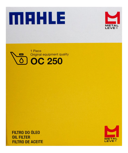 Filtro De Óleo Do Motor Mahle Parati 1.0 16v Original