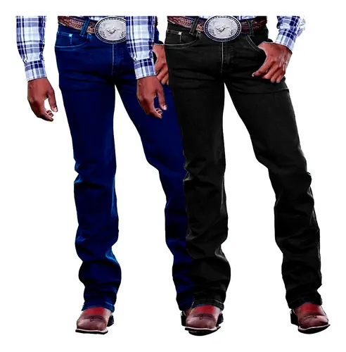 Kit 2 Calça Jeans Masculina Country Para Usar Bota Texana