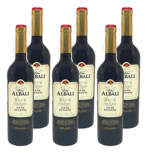 Kit 6 Vinhos Viña Albali Gran Reser S Priv Tto Espanha 750ml