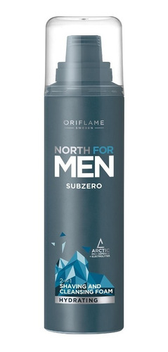 Espuma Para Afeitar Nort For Man Subzero Limpiadora Facial 