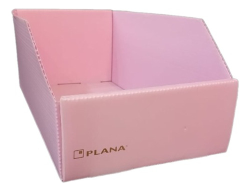 Caja Repuestera Multiuso Plástico Plana Pack 10 Unidades Color Rosa Pastel