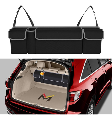 Mega Racer Black Trunk Organizer Para Coche, Camión, Furgone