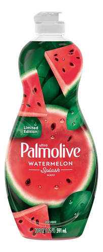 Jabón Liquido Trastes Palmolive Sandía 591ml-ediciónlimitada