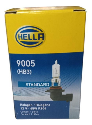 Lampara Hella Halogena 9005 12v 65w P20d Hl-h006