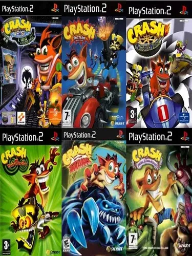 Crash bash crash bandicoot playstation 2, juego, videojuego