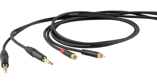 Proel Dhs535lu3 Cable Audio 2 Plug 6.3mm A 2 Rca 3 Metros
