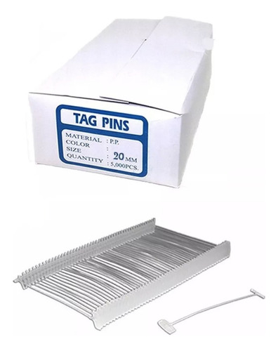 Plastifechas Precintos 20mm Tag Pin Etiqueteadora X5000