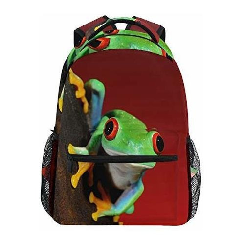 Alaza Árbol De Ojos Rojos Rana Mochila Daypack Y8jnb