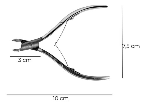 Alicate Removedor Cutícula Ergonômico Aço Manicure Unha