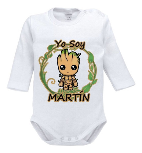 Body Pilucho Yo Soy Groot Nombre Personalizado