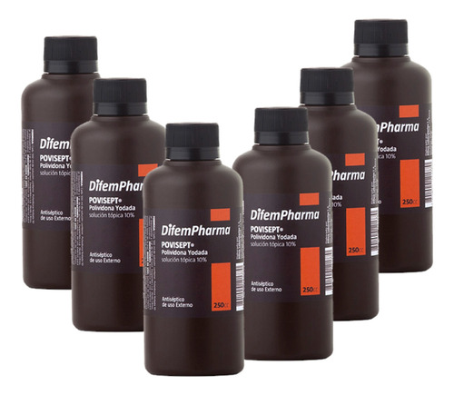 Povidona Yodada 10% Pack 6 Unidades 250ml