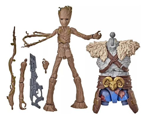  Figuras Marvel Legends Groot Thor Love And Thunder 