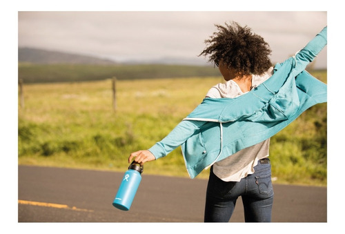 Imagen 2 de 3 de Botella Hydro Flask Wide Mouth 12 Oz. Kiwi