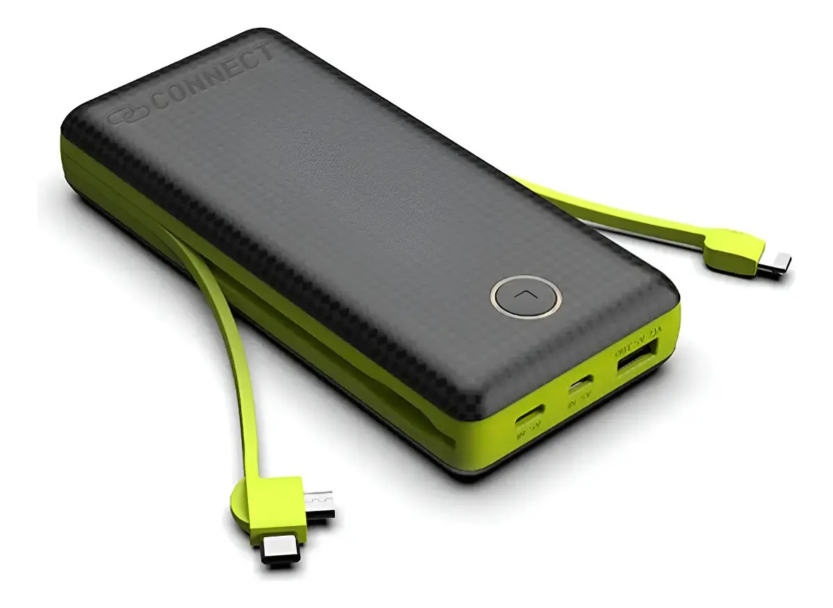 Carregador Portátil 20000mAh Power Bank Rápido Display Para iPhone Samsung Xiaomi