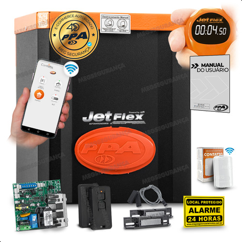 Kit Motor Ppa Dz Eurus Steel 1/2 Jet Flex Wifi Portão 800kg