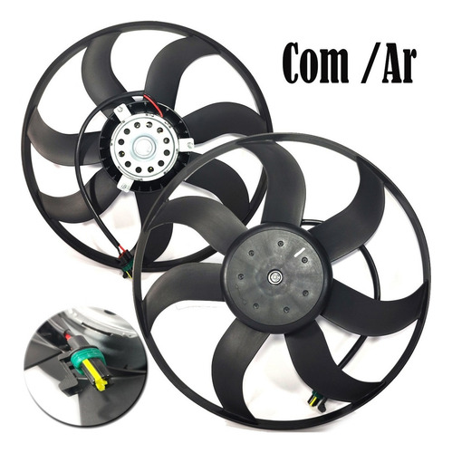 Ventoinha Radiador Gol G5 G6 G7 Gv Gvi Gvii C/ Ar