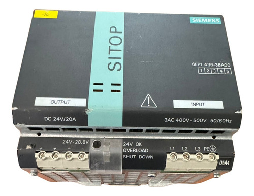 6ep1436-3ba00 Sitop Power Supply 20 Amp* Siemens
