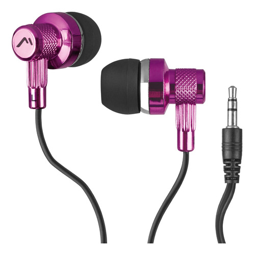 Audífonos Metálicos Mitzu Ergonómicos Resistentes Mh-2014 Color Rosa