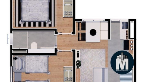 Imagem 11 de 13 de Apartamento 2 Dormitórios E 01 Vaga, 36m² E 37m² - Santa Maria Osasco !! - Lm10