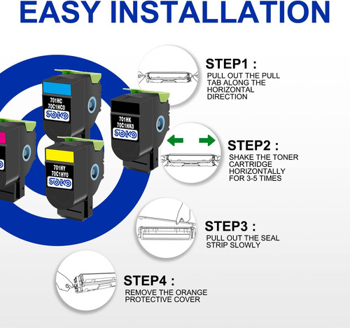 Soko Cartucho De Tóner Remanufacturado 701h De Alto Rendimie