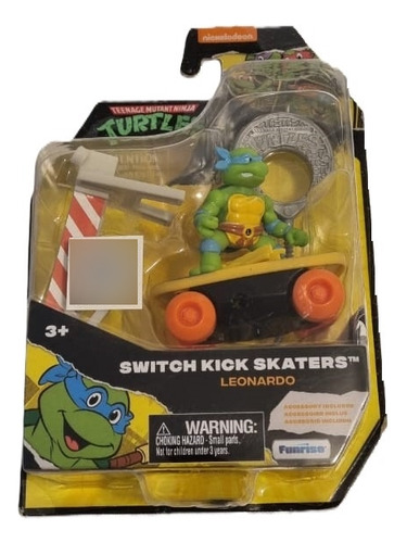 Tortugas ninja figura en skate leonardo equilibrio en acceso