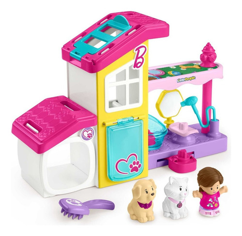 Fisher-price Little People Set De Juego Barbie Spa Mascotas
