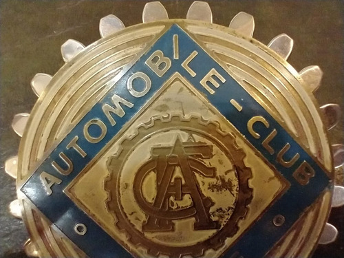 Antigua Insignia Del Automobile Club De France