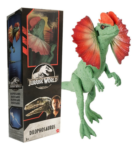 Dinossauro Dilophosaurus Jurassic World - Mattel - Fvl38