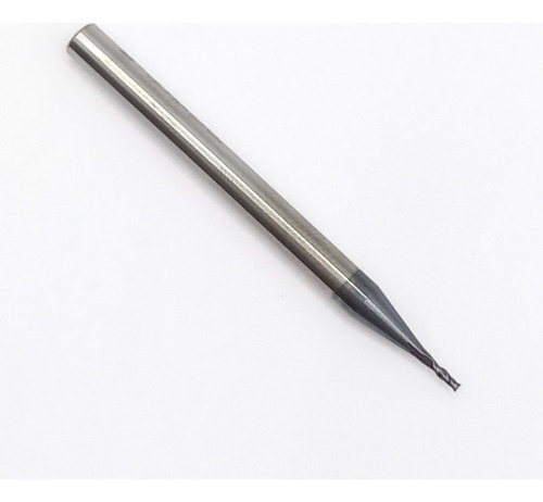 Fresa Topo Reto Metal Duro Md 1mm 2 Cortes Top Mill