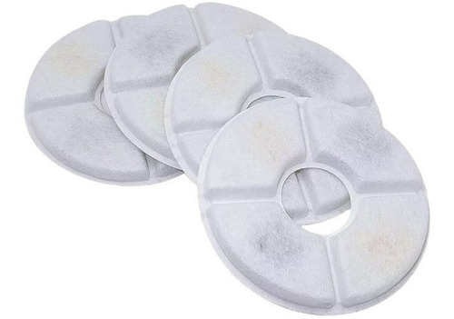 Imagen 1 de 10 de Pack 4 Filtro Bebedero Fuente Agua Eléctrica Gato Perro