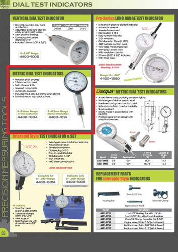 Hhip Indicador De Prueba De Dial Métrico 4400-1014, Rango De