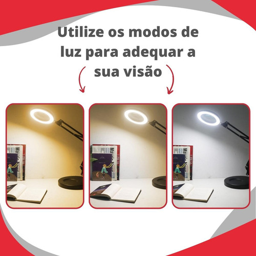 Lámpara De Mesa Ajustable For Manicura, Costura, Lectura,