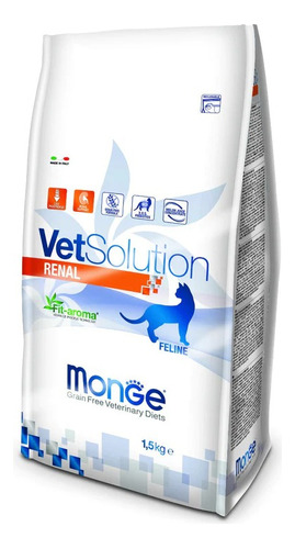 Alimento Gato Vet Solution Renal 1,5 Kg Libre De Grano