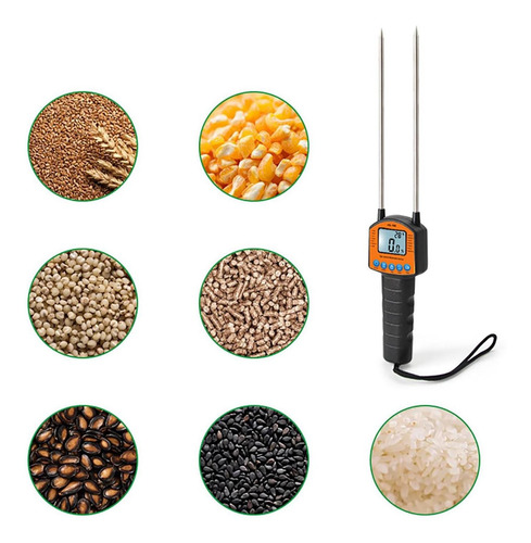 Medidor De Humedad De Grano Sonda Doble Sensor Inteligente