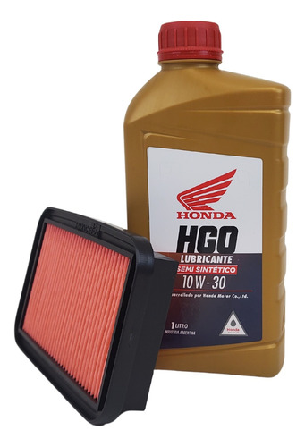 Kit Filtro Aire Original Y Aceite Hgo Semi Sintetico Cb 125
