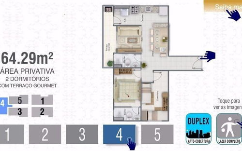Apartamento Com 2 Dormitórios À Venda, 64 M² Por R$ 260.000,00 - Vila Guilhermina - Praia Grande/sp - Ap4921