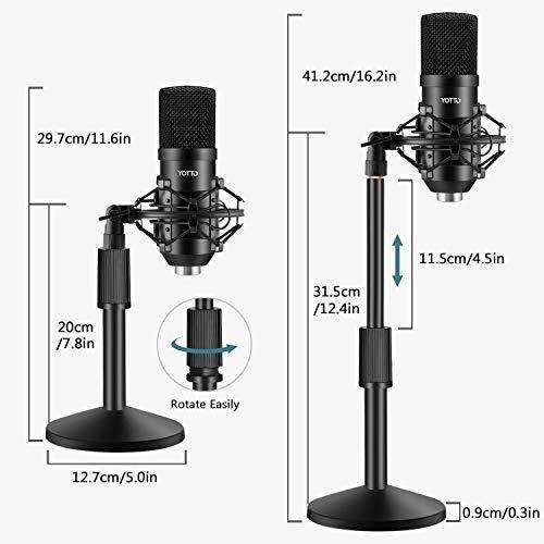 Yotto Micrófono Usb 192khz / 24bit Micrófono Condensador C
