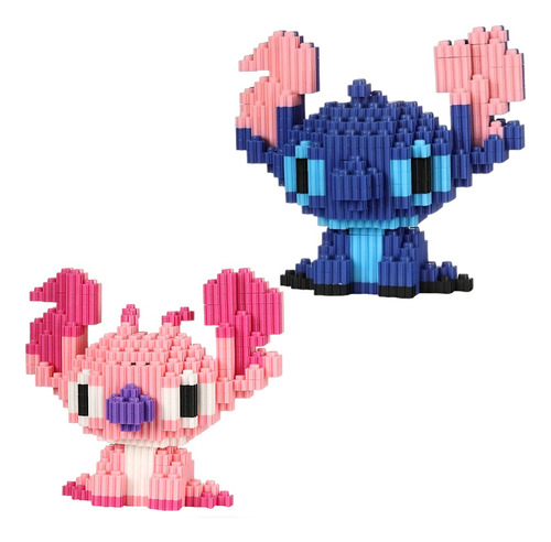 Pack Mini Bloques 3d Armables | Stitch Con Ángel