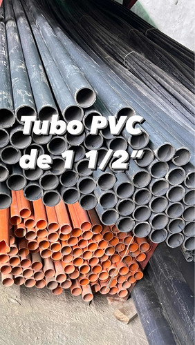 Tubo Pvc Aguas Blancas Alta Presión 1 1/2 PuLG 6 Mts Tubrica