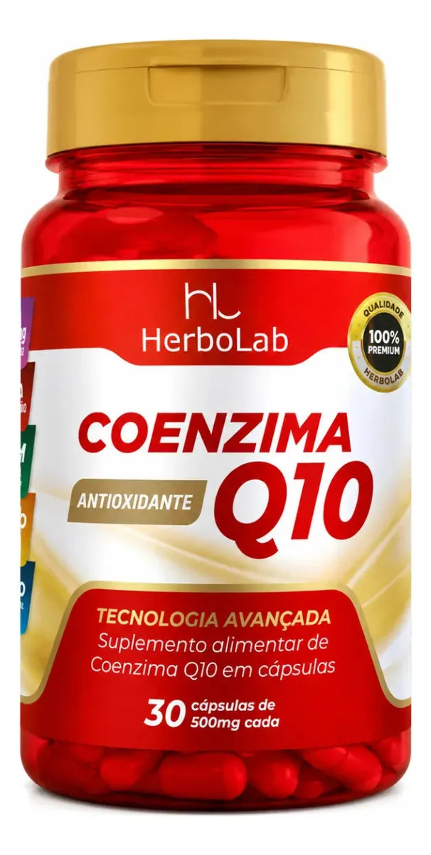 Coenzima Q10 Ubiquinona 100 Mg De Coenzima Q10 Em 1 Cápsula