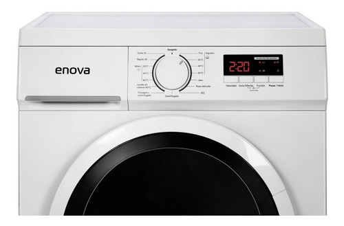 Imagen 3 de 6 de Lavarropas Carga Frontal Enova Ewmf-b7 7kg 220v Blanco
