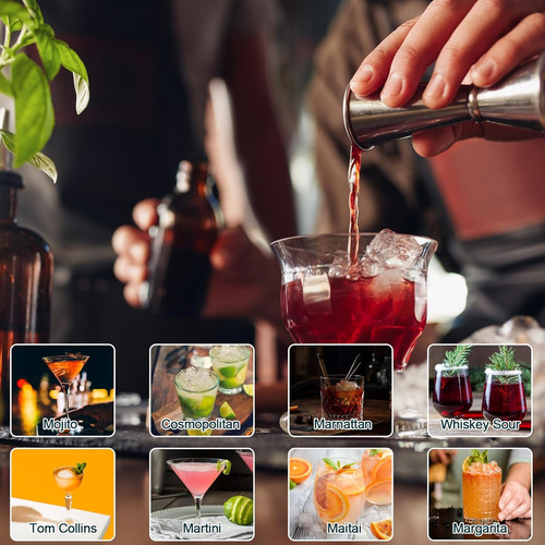 Juego De Cócteles Para Bar Pub Cocktail Shaker Set 23 Piezas