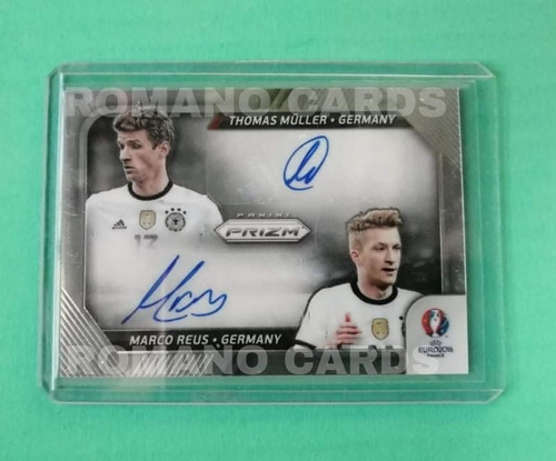 Prizm Thomas Muller / Marco Reus Doble Autografo Alemania