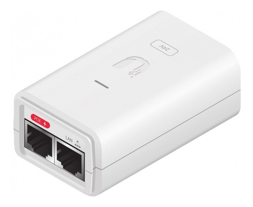 Adaptador Inyector Poe Ubiquiti Poe-24-7w-g-wh Gigabit 24vdc