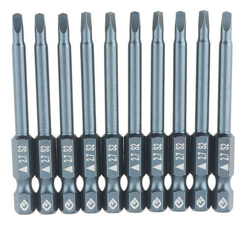 Cabeza Triangular De Acero Aleado S2 De 10 Piezas Con Vástag