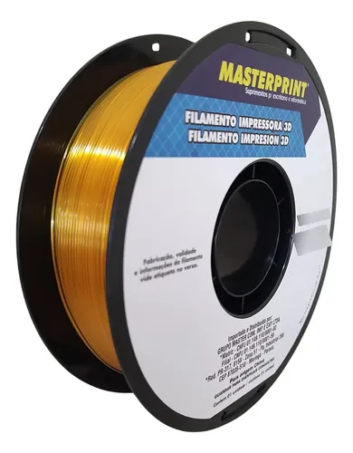 Filamento De Impressora 3d Petg 1,75mm Rolo 1kg Masterprint Cor A...