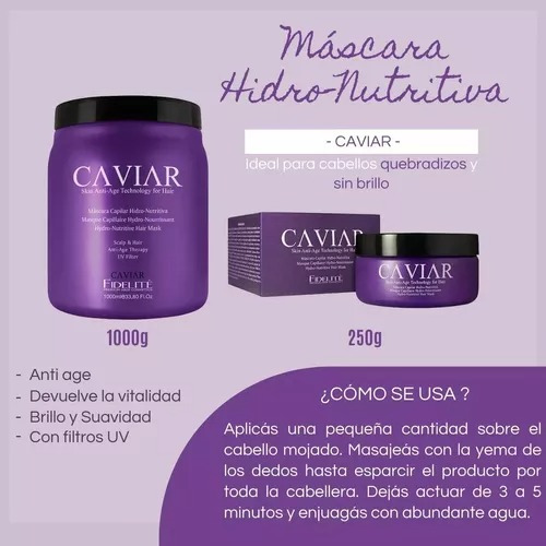 Tratamiento Restaurador Secos Castigados Caviar+gel Fidelite